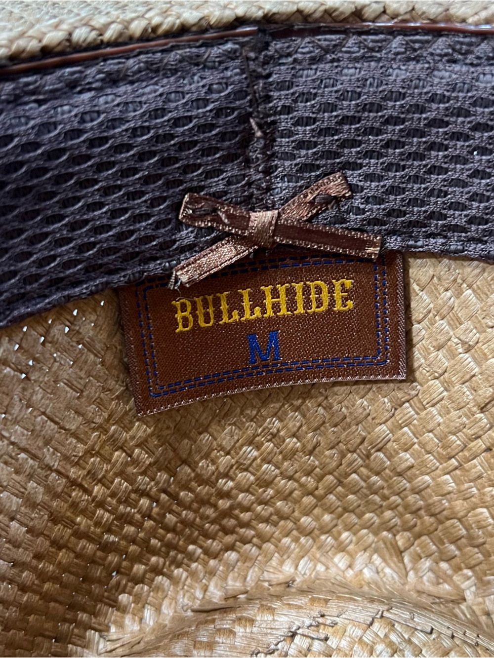 Bullhide Platinum Collection Gypsy Queen Western Straw Hat Blue/Green Studs Boho - Picture 6 of 7